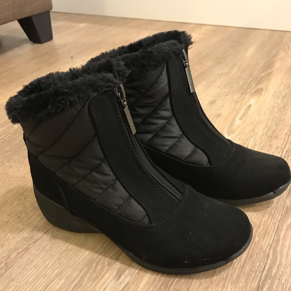 Sz 6 GH Bass “Guiliana” furlined zip boots